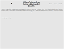 Tablet Screenshot of lighthousephotographyclients.com